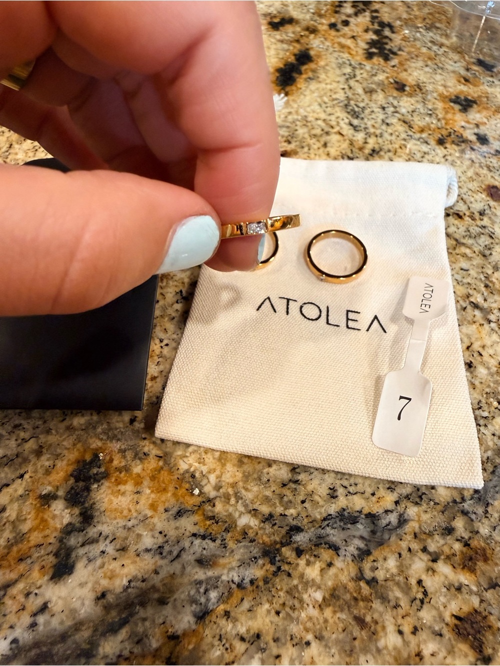 ATOLEA Eternity Stackable Rings - Size 7 - Picture 3 of 10